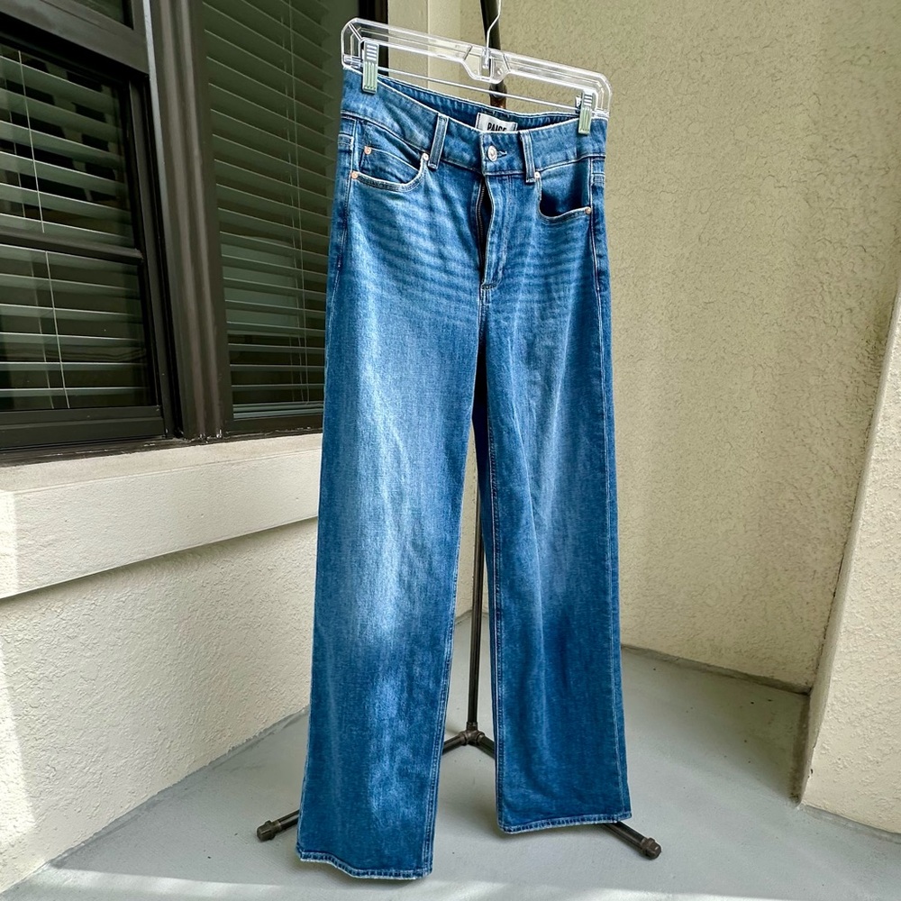 PAIGE Sasha Wide Leg Jean in Color Stefania Distressed - Picture 2 of 14